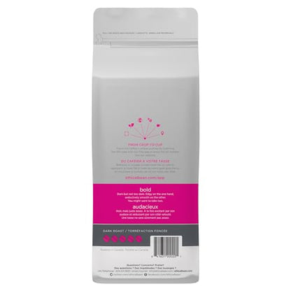 Ethical Bean Coffee Bold Whole Bean Coffee, Dark Roast, Certified Organic, Fairtrade, Kosher, 2 lb (907g), Large Value Size Intense Beans with Edgy Sweetness for Drip and Espresso