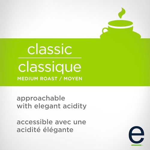 Ethical Bean Coffee Classic Whole Bean Coffee, Medium Roast, Certified Organic, Fairtrade, Kosher, 12 oz (340g), Elegant and Elegant Balanced Mid-Roast Beans for Everyday Drip Coffee