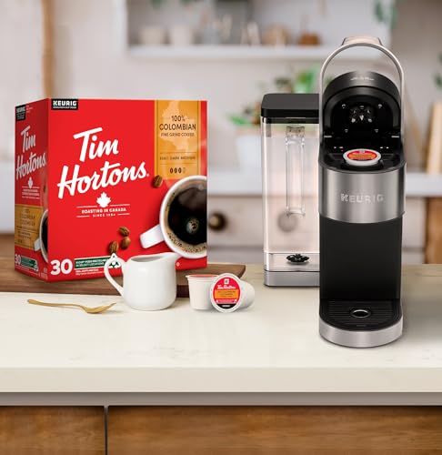 Tim Hortons 100% Colombian Coffee Pods, Keurig K-Cup Compatible Capsules, Medium Roast, 30 Count, Smooth Single Origin Coffee with Fruity Undertones