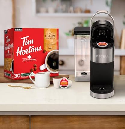 Tim Hortons 100% Colombian Coffee Pods, Keurig K-Cup Compatible Capsules, Medium Roast, 30 Count, Smooth Single Origin Coffee with Fruity Undertones