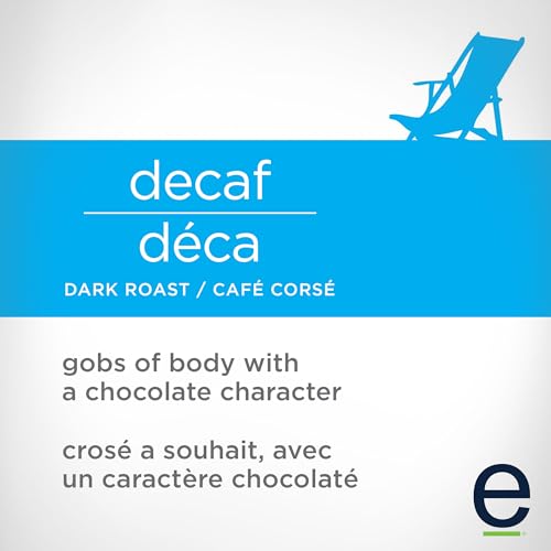 Ethical Bean Coffee Decaf Whole Bean Coffee Bulk Pack, Dark Roast, Certified Organic, Fairtrade, Kosher, 12 oz (340g), Case of 6 Bags, Swiss Water Natural Caffeine-Free Blend