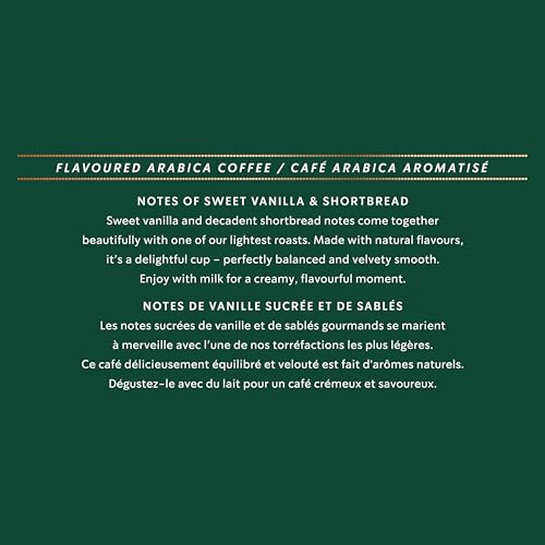 Starbucks for Nespresso Vertuo Creamy Vanilla Coffee Capsules, Flavoured Blonde Roast, Aluminium, 8 Count, Mug (7.7 oz / 230ml), Pods with Sweet Vanilla and Biscuit Notes