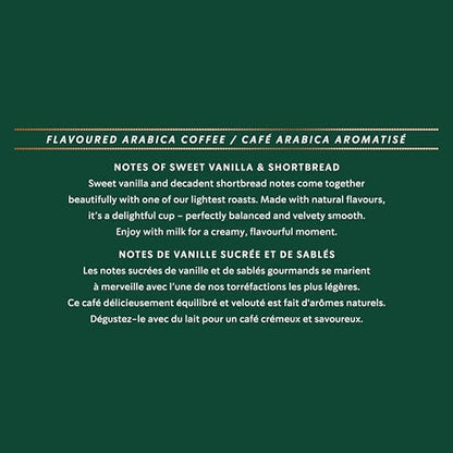 Starbucks for Nespresso Vertuo Creamy Vanilla Coffee Capsules, Flavoured Blonde Roast, Aluminium, 8 Count, Mug (7.7 oz / 230ml), Pods with Sweet Vanilla and Biscuit Notes