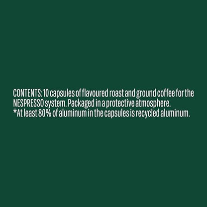 Starbucks by Nespresso Smooth Caramel Coffee Capsules, OriginalLine Compatible, Flavoured Blonde Roast, Aluminium, 50 Count (5 x 10), Pods with Notes of Buttery Caramel and Vanilla