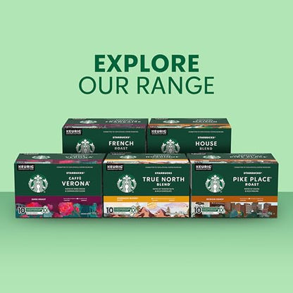 Starbucks French Roast Coffee Pods, Keurig K-Cup Compatible Capsules, Intense Dark Roast, 44 Count, Value Pack Dark Caramel and Smoky Notes