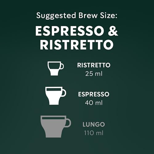 Starbucks by Nespresso Dark Espresso Roast Coffee Capsules, OriginalLine Compatible, Rich Dark Roast, Aluminium, 50 Count (5 x 10), Intense Pods with Molasses Notes