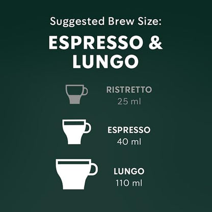 Starbucks by Nespresso Single Origin Colombia Coffee Capsules, OriginalLine Compatible, Medium Roast, Aluminium, 10 Count, Balanced Espresso Pods with Juicy Floral and Fruity Notes