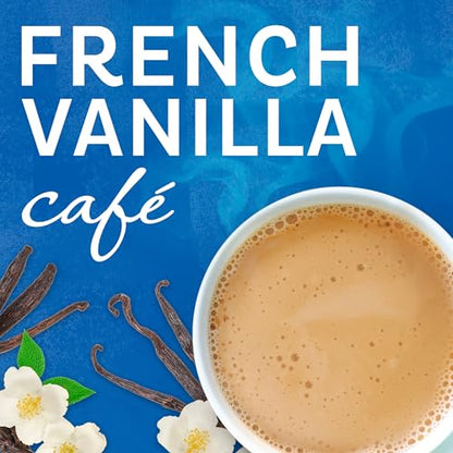 Maxwell House International French Vanilla Café-Style Instant Coffee Beverage Mix Bulk Pack, 33.6 oz (4 ct Pack of 8.4 oz Canisters)