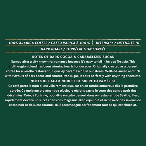 Starbucks for Nespresso Vertuo Caffe Verona Coffee Capsules, Dark Roast, Aluminium, 8 Count, Mug (7.7 oz / 230ml), Bold Espresso Pods with Roasty Sweet and Cocoa Notes