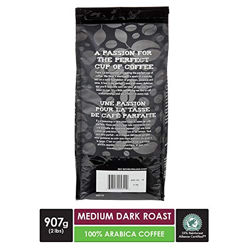 Club Coffee Craft Roasters French Continental Whole Bean Coffee, Intense Dark Roast, 2 lb (907g), Deep and Smoky European Style Coffee Beans with Bold Caramelized Notes