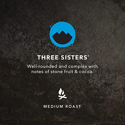 Kicking Horse Coffee Three Sisters Whole Bean Coffee Bulk Pack, Medium Roast, Certified Organic, Fairtrade, Kosher, 30 oz (850g), Case of 6 Bags, Smooth and Virtuous Triple-Origin Blend