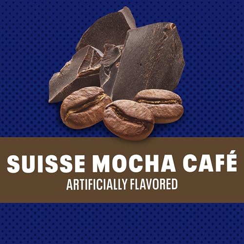 Maxwell House International Suisse Mocha Cafe Instant Beverage Mix, Cafe-Style Quick Coffee, 7.2 oz Canister, Kosher Dairy