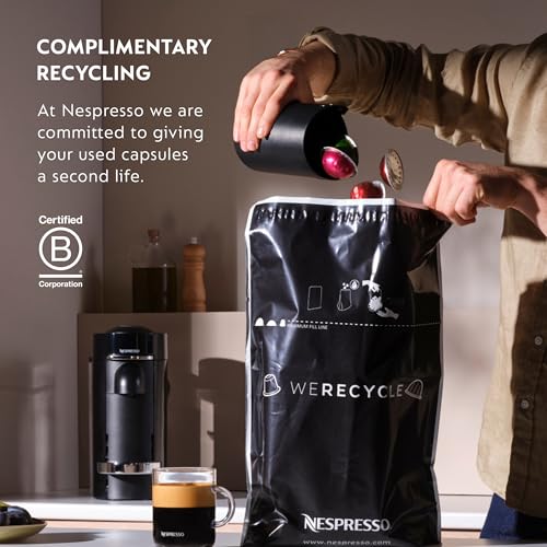 Nespresso Original Dark Roast Decaffeinated Variety Pack Coffee Capsules, High Intensity Espresso Pods, Aluminium, 20 Count (2 x 10), Decaf Arabica and Robusta Blend for Espresso (1.35 oz / 40ml), Pods for Latte and Cappuccino