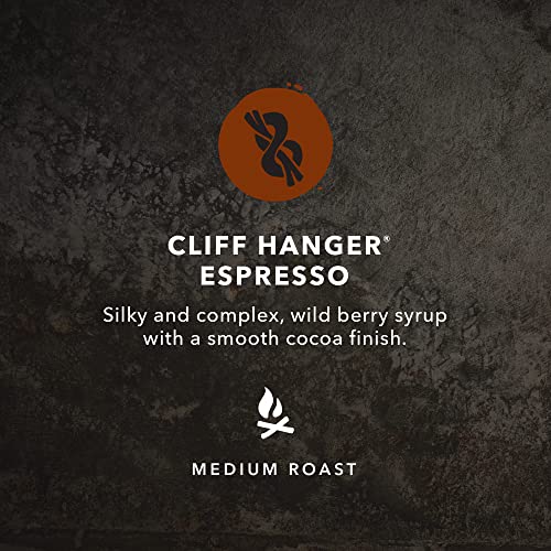 Kicking Horse Coffee Cliff Hanger Espresso Whole Bean Coffee Bulk Pack, Medium Roast, Certified Organic, Fairtrade, Kosher, 30 oz (850g), Case of 6 Bags, Bright and Complex Creamy Espresso Blend