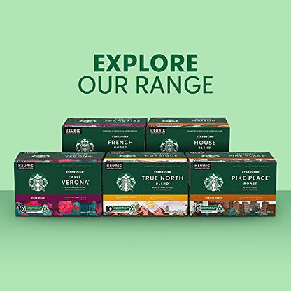 Starbucks House Blend Coffee Pods Bulk Pack, Keurig K-Cup Compatible Capsules, Medium Roast, 60 Count, Large Office Size Clean and Recipe-Driven Taste