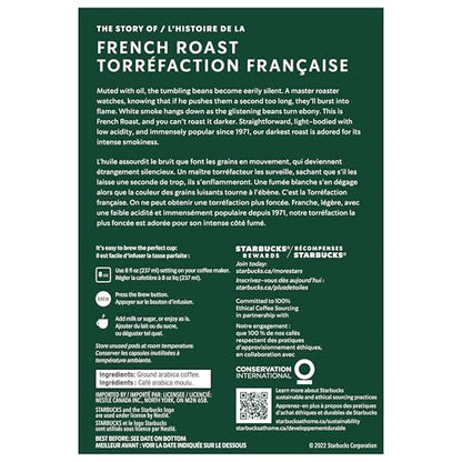 Starbucks French Roast Coffee Pods, Keurig K-Cup Compatible Capsules, Intense Dark Roast, 24 Count, Powerfully Bold and Smoky Extreme Roast