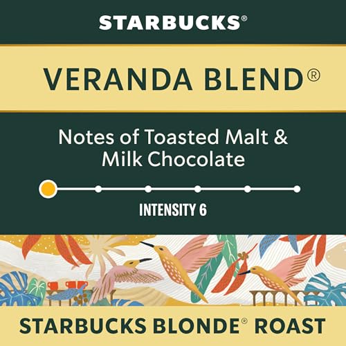 Starbucks for Nespresso Vertuo Veranda Blend Coffee Capsules Bulk Pack, Blonde Roast, Aluminium, 40 Count (4 x 10), Mug (7.7 oz / 230ml), Mellow and Soft Pods with Sweet Cocoa Notes