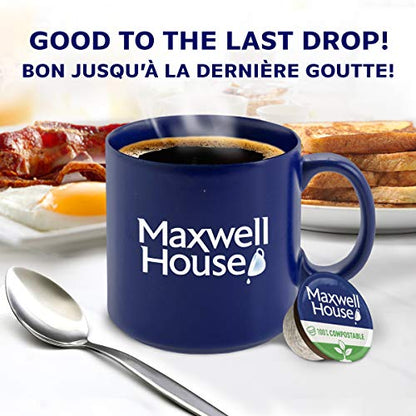 Maxwell House Morning Blend Coffee Pods, Keurig K-Cup Compatible Capsules, Light Roast, 12 Count, Soft and Mellow Easy-Drinking Breakfast Coffee