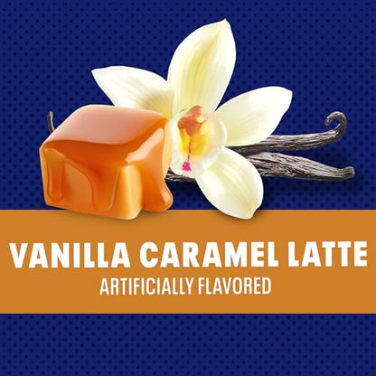 Maxwell House International Vanilla Caramel Latte Instant Beverage Mix, Cafe-Style Quick Coffee, 8.7 oz Canister, Kosher Dairy