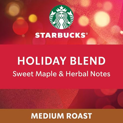 Starbucks for Nespresso Vertuo Holiday Blend Coffee Capsules, Limited Edition Medium Roast, Aluminium, 32 Count (4 x 8), Festive Mug Pods (7.7 oz / 230ml) with Herbal Notes