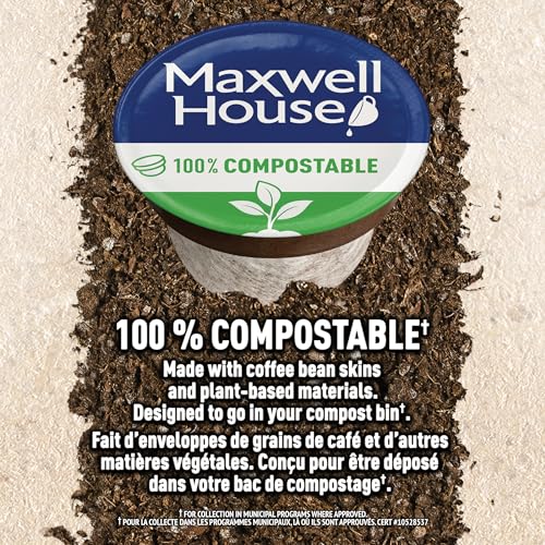Maxwell House Dark Roast Coffee Pods Bulk Pack, Keurig K-Cup Compatible Capsules, Rich Dark Roast, 72 Count (6 Boxes of 12), Deep Full-Bodied Value Supply